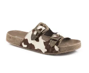 09-021-0607-2888BR Roper Women's Desiree Brown Hair on Hide Leather