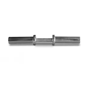 20" BODYWORX OLYMPIC WEIGHT PLATES  DUMBBELL HANDLE WITH COLLARS