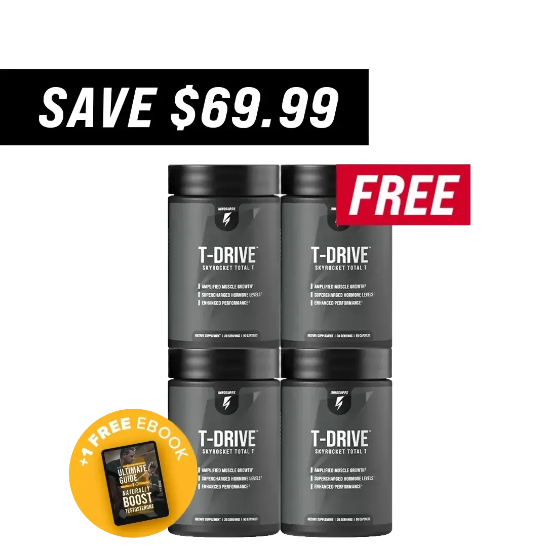 3 Bottles of T-Drive   1 FREE