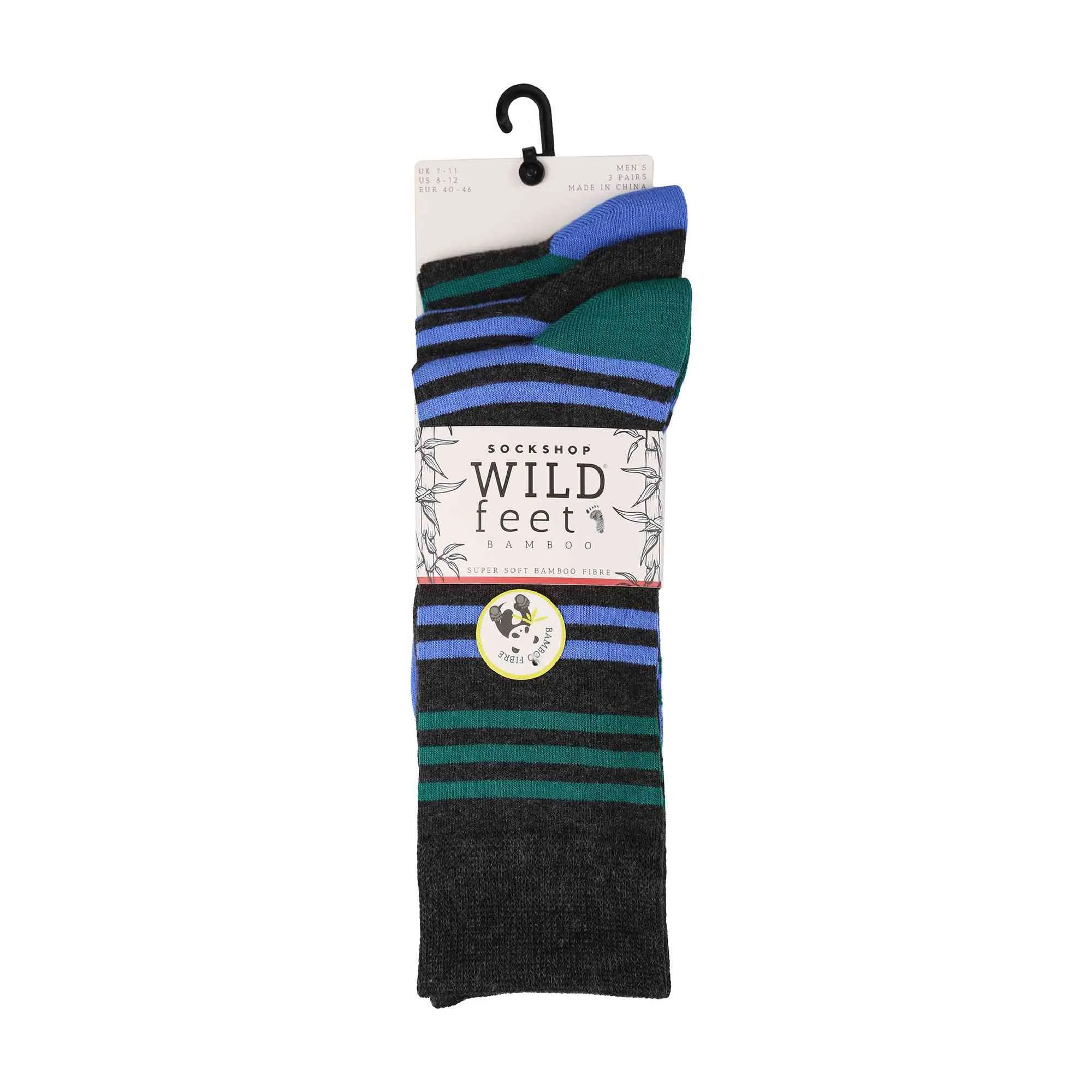 3 Pack Mens Colourful Modern Patterned Bamboo Dress Socks