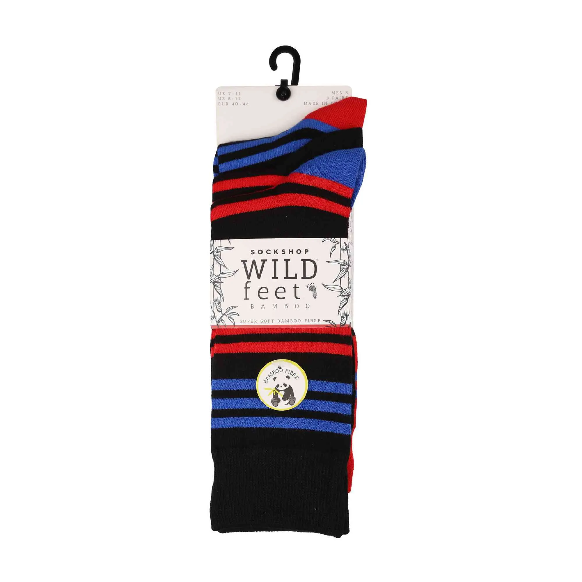 3 Pack Mens Colourful Modern Patterned Bamboo Dress Socks