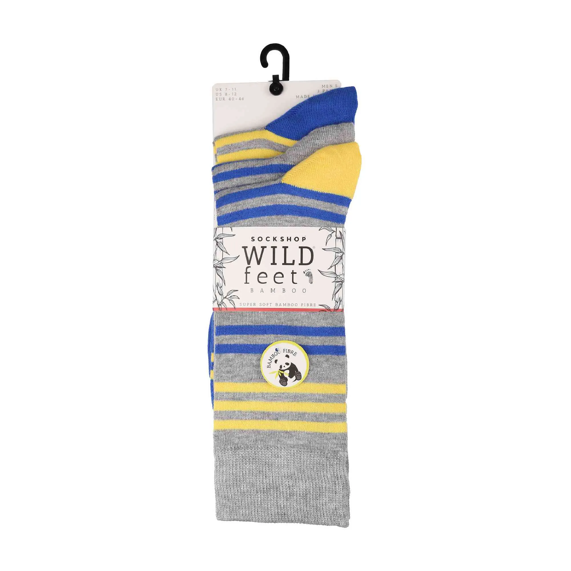 3 Pack Mens Colourful Modern Patterned Bamboo Dress Socks