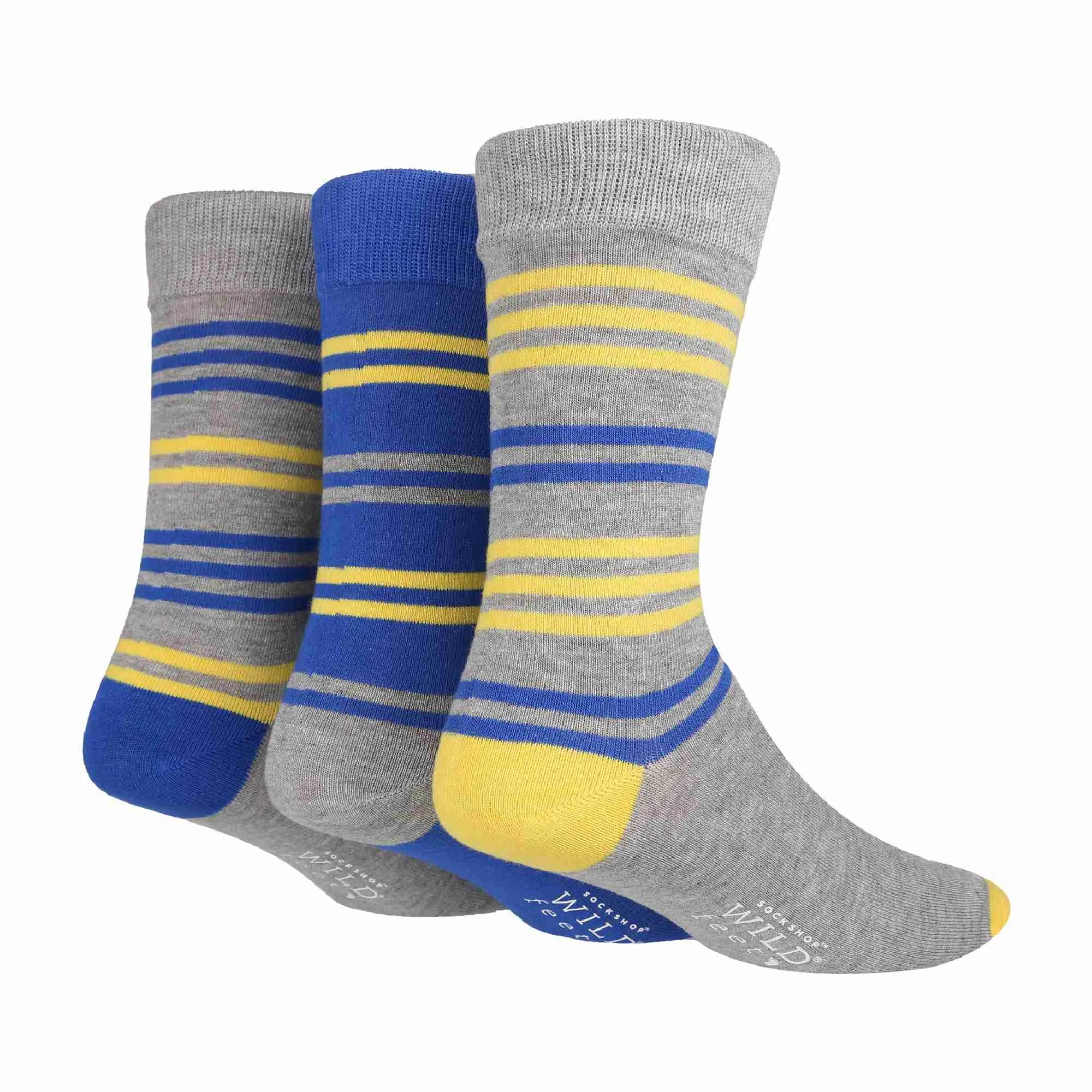 3 Pack Mens Colourful Modern Patterned Bamboo Dress Socks
