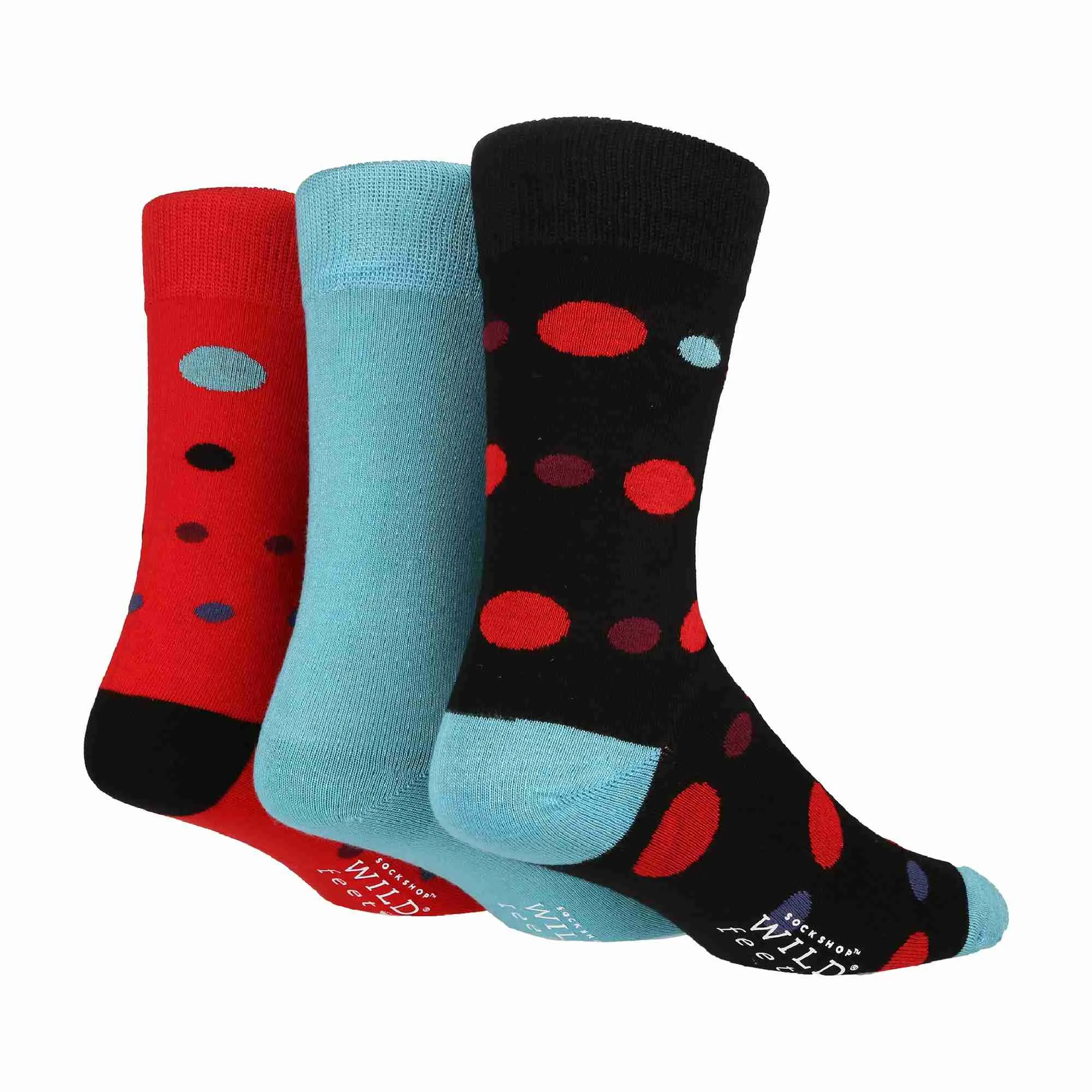 3 Pack Mens Colourful Modern Patterned Bamboo Dress Socks