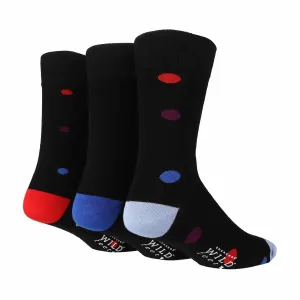 3 Pack Mens Colourful Modern Patterned Bamboo Dress Socks