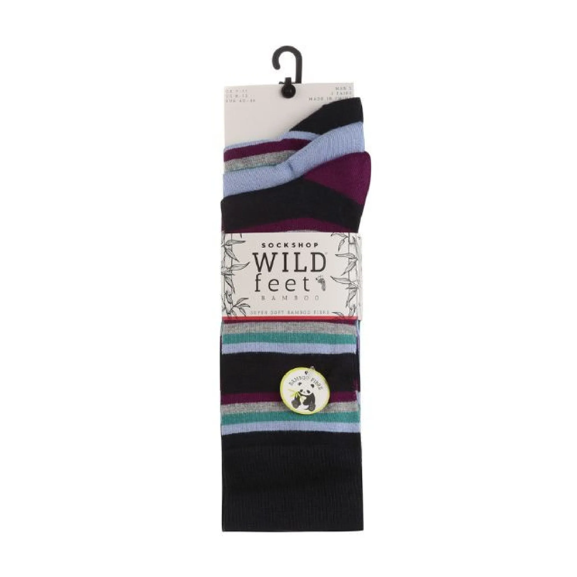 3 Pack Mens Colourful Modern Patterned Bamboo Dress Socks
