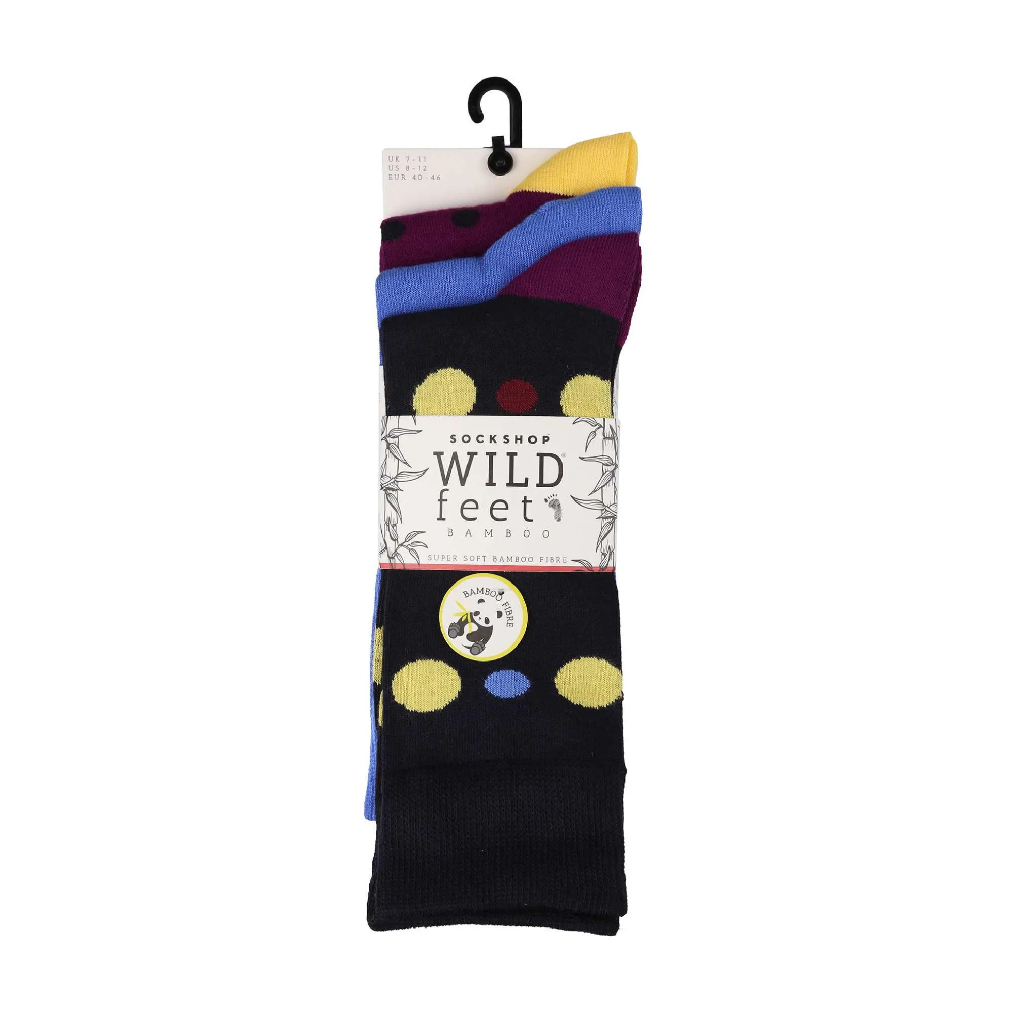 3 Pack Mens Colourful Modern Patterned Bamboo Dress Socks