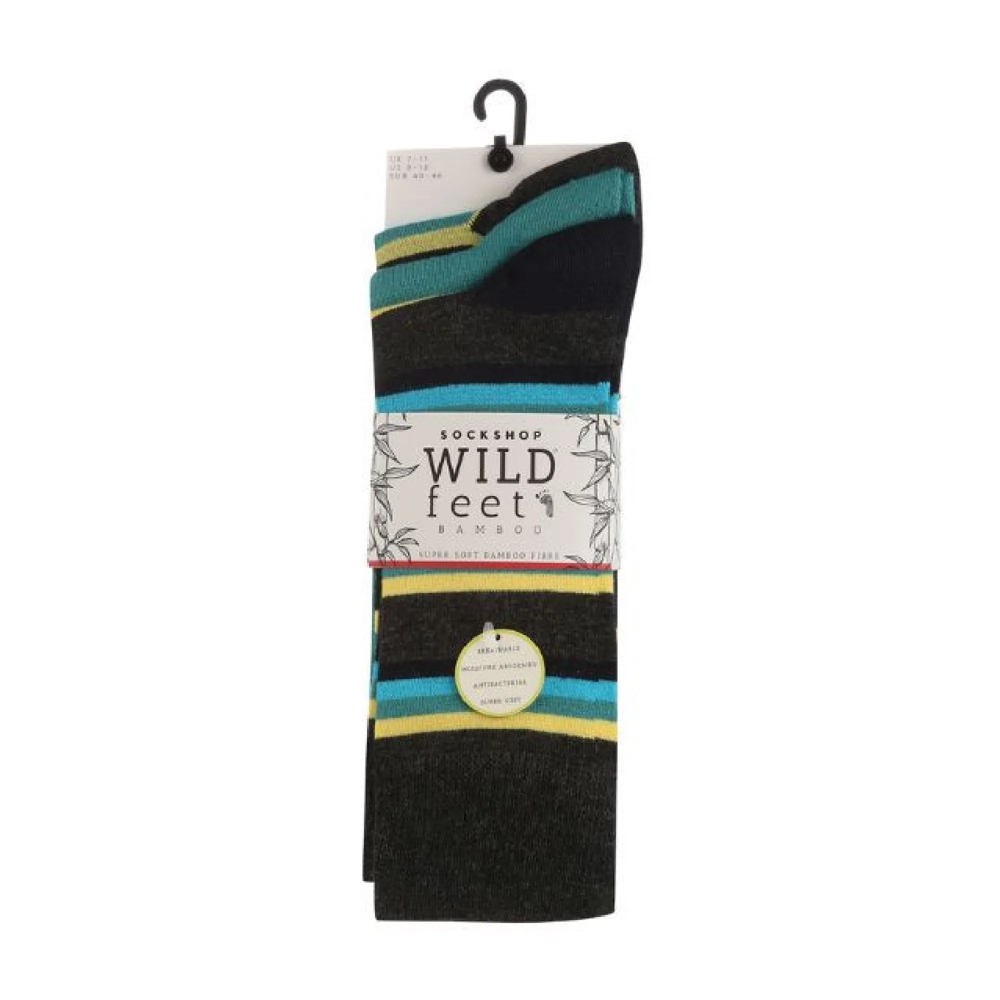 3 Pack Mens Colourful Modern Patterned Bamboo Dress Socks