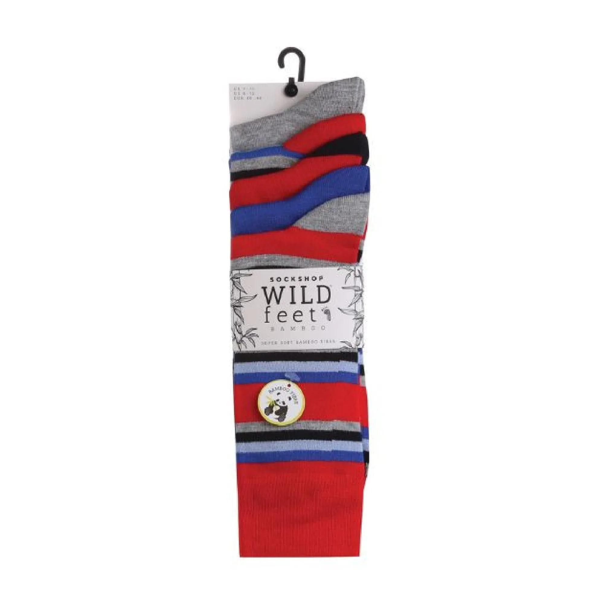 5 Pack Mens Colourful Striped Patterned Bamboo Dress Socks