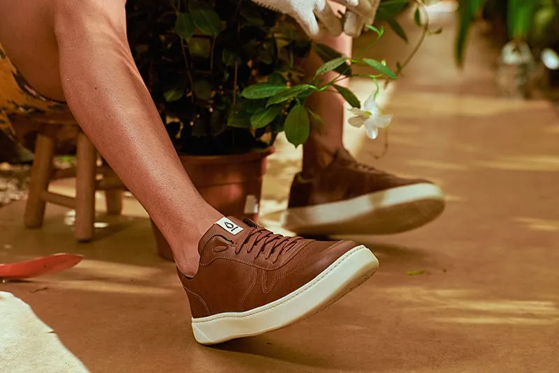 645 Unisex Vegan Leather Sneakers | Brown