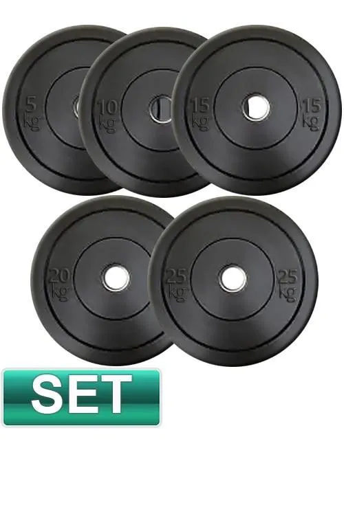 70KG BUMPER WEIGHT PLATES GYM PACKAGE