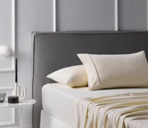 Accessorize Cotton Flannelette Sheet Set Stone