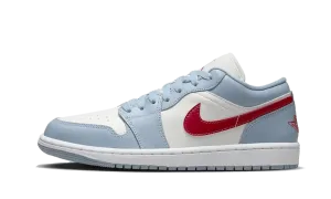 Air Jordan 1 Low Blue Whisper Dune Red