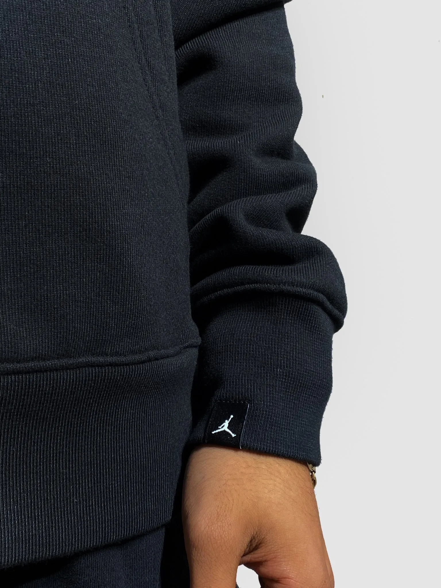 AIR JORDAN FLEECE HOODIE "BLK/GYM RED"