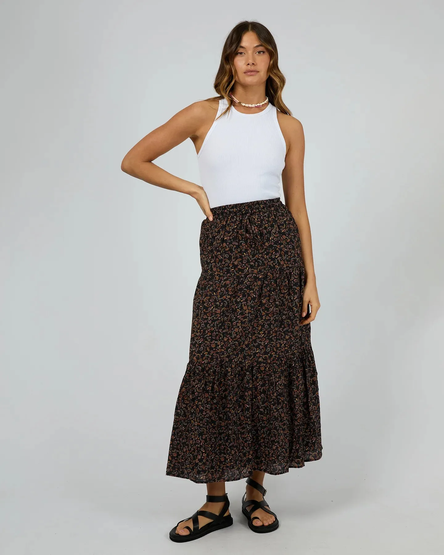 ALL ABOUT EVE PIP MAXI SKIRT PRINT