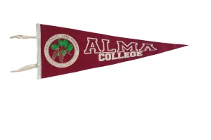 Alma College Michigan Felt Flag Pennant