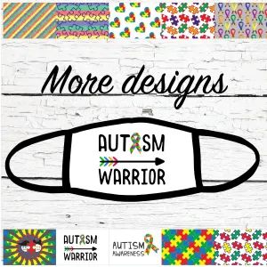 Autism Awareness Face Mask / Autism Mask / Autism Awareness Puzzle Mask / Reusable Face Mask / Washable Face Mask