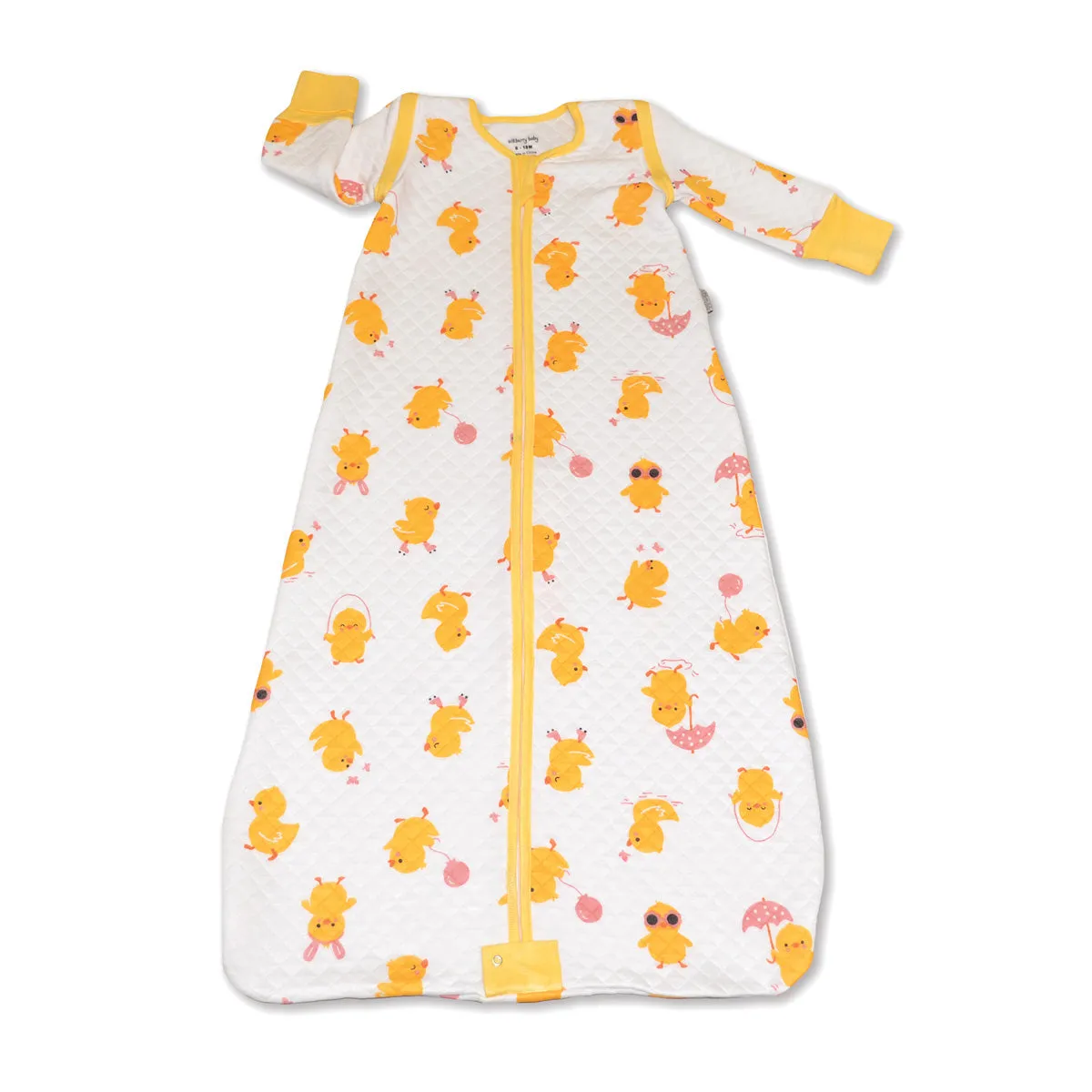 Bamboo Classic Sleeping Sack w/Detachable Sleeves 1 TOG(Little Chick Print)