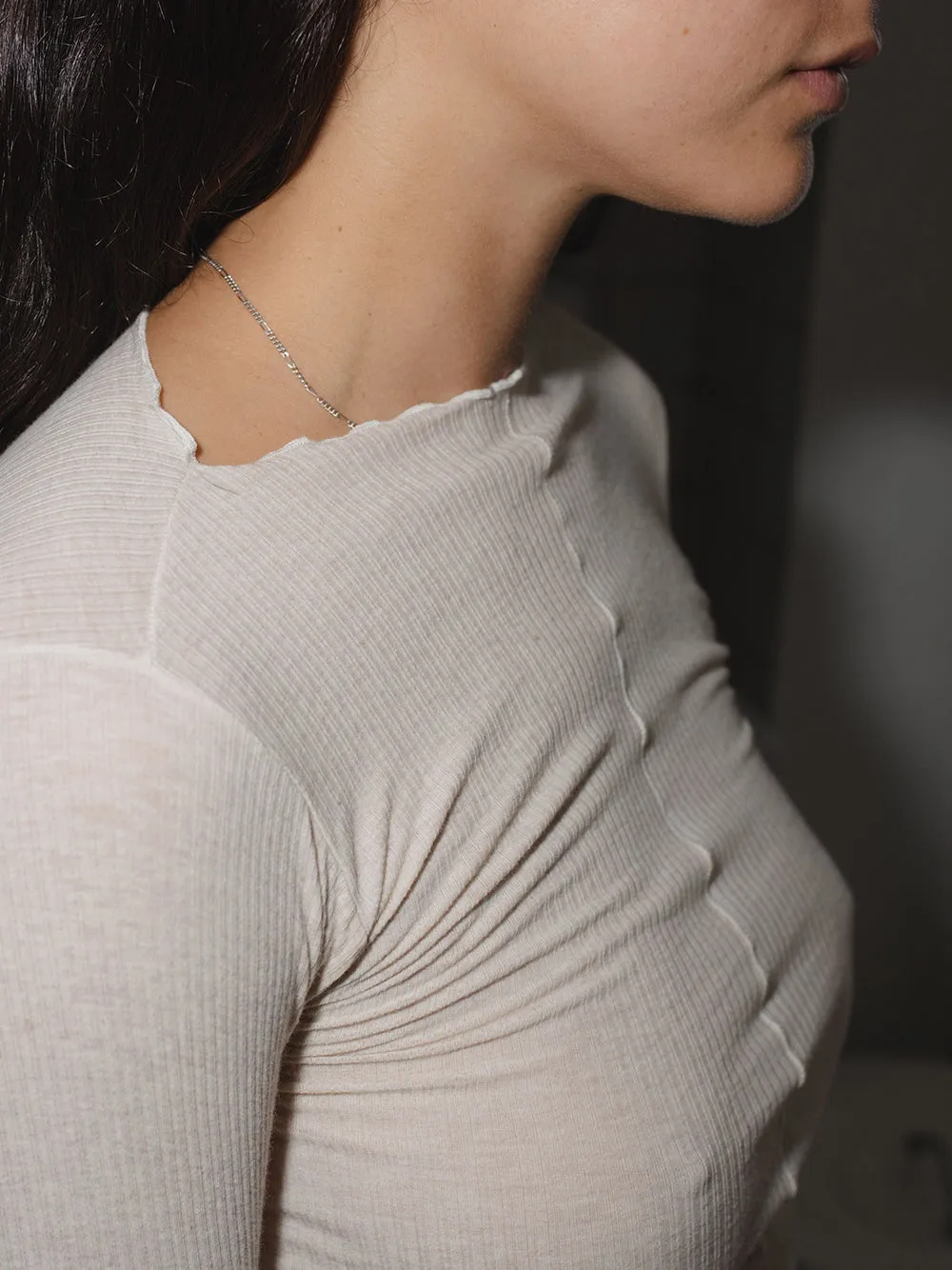 Baserange Pama Longsleeve in Off White