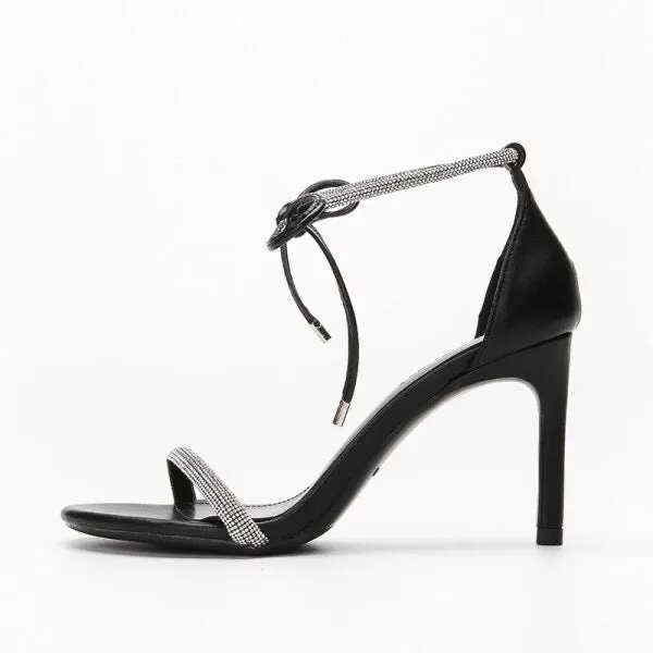 Beau Crystal Heel - Size 2 (eu34) IN STOCK