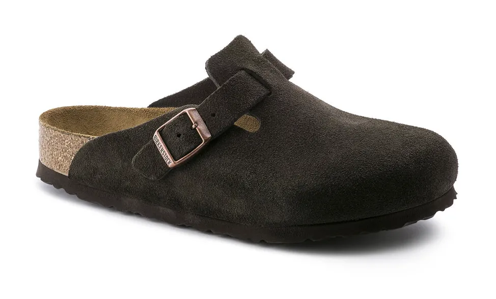 Birkenstock Boston Soft Footbed Suede Leather Clog