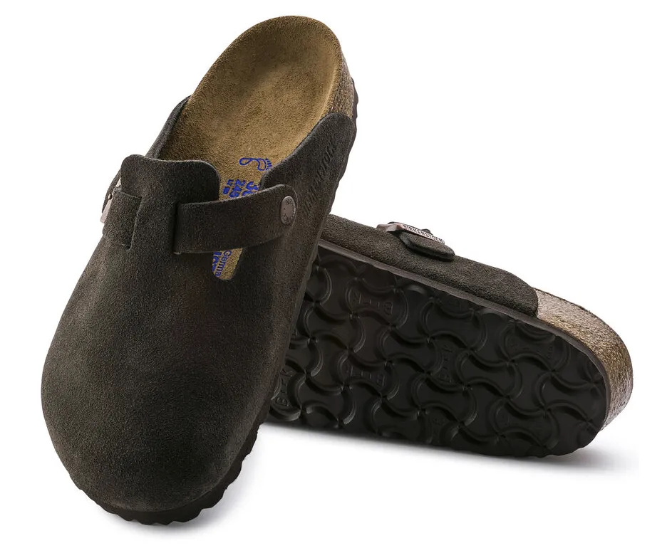 Birkenstock Boston Soft Footbed Suede Leather Clog