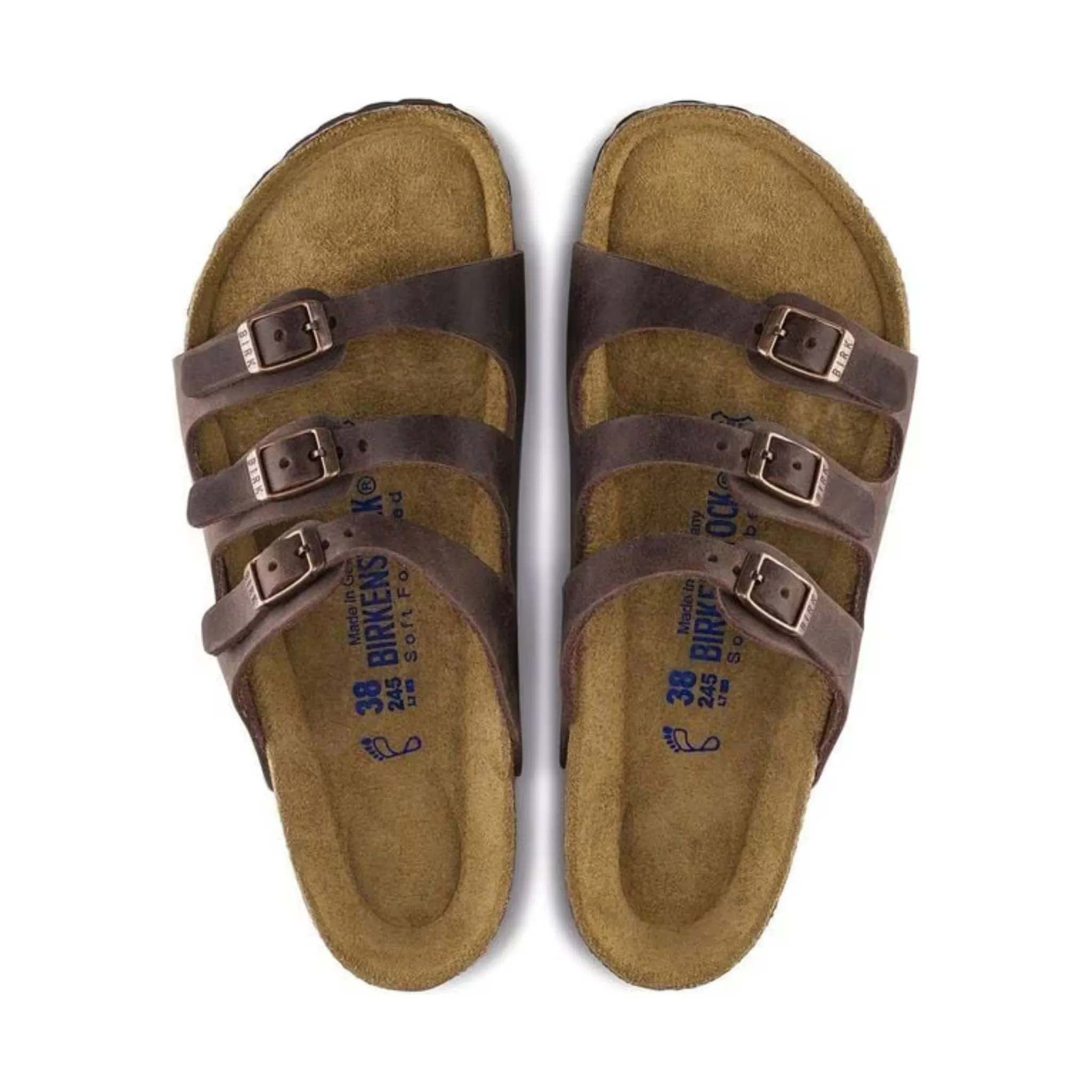 Birkenstock Florida Soft Footbed Sandal - Oiled Leather Habana