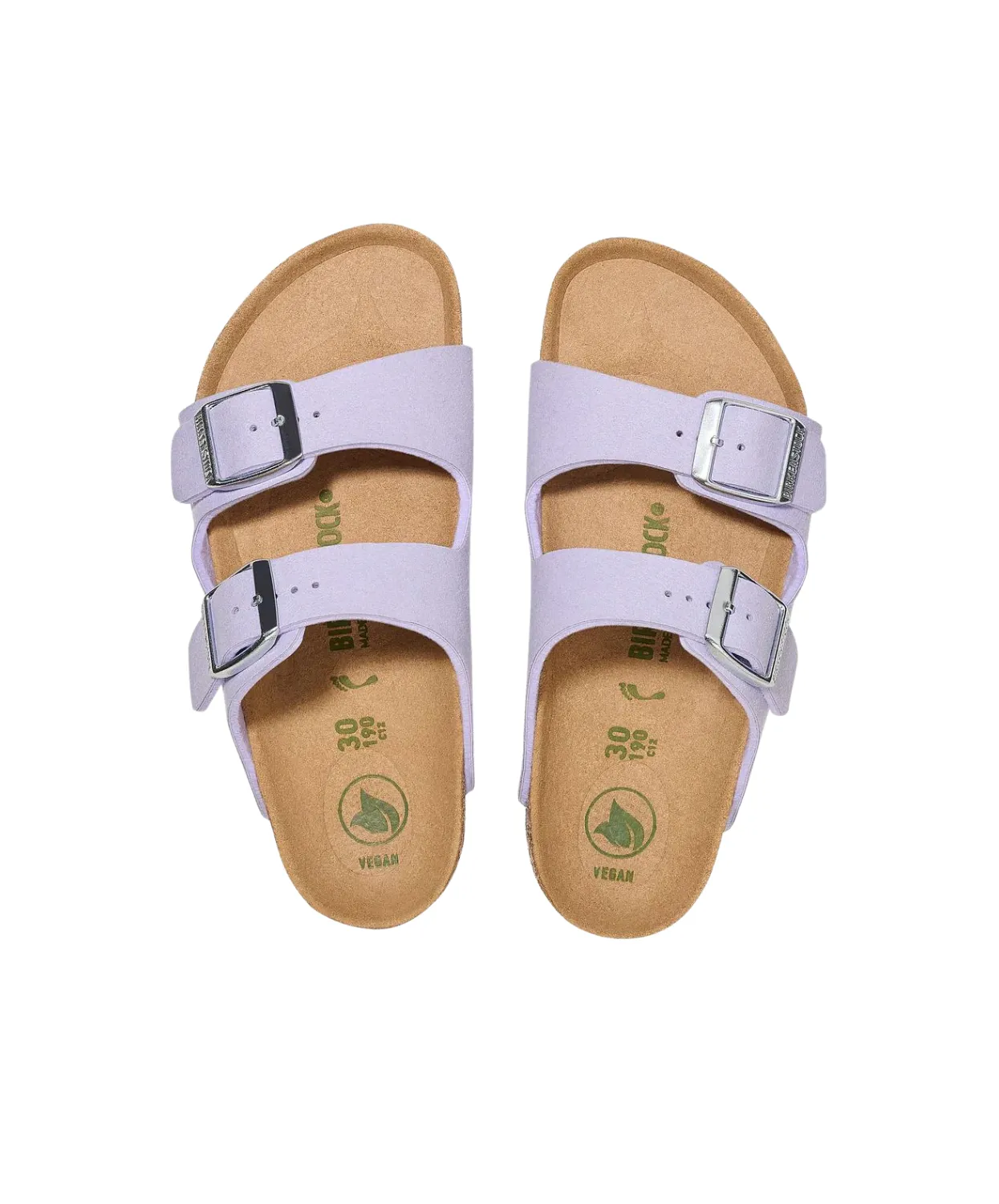 Birkenstock Kids Arizona Synthetic Soft Purple Fog Vegan Sandals