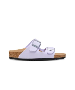 Birkenstock Kids Arizona Synthetic Soft Purple Fog Vegan Sandals