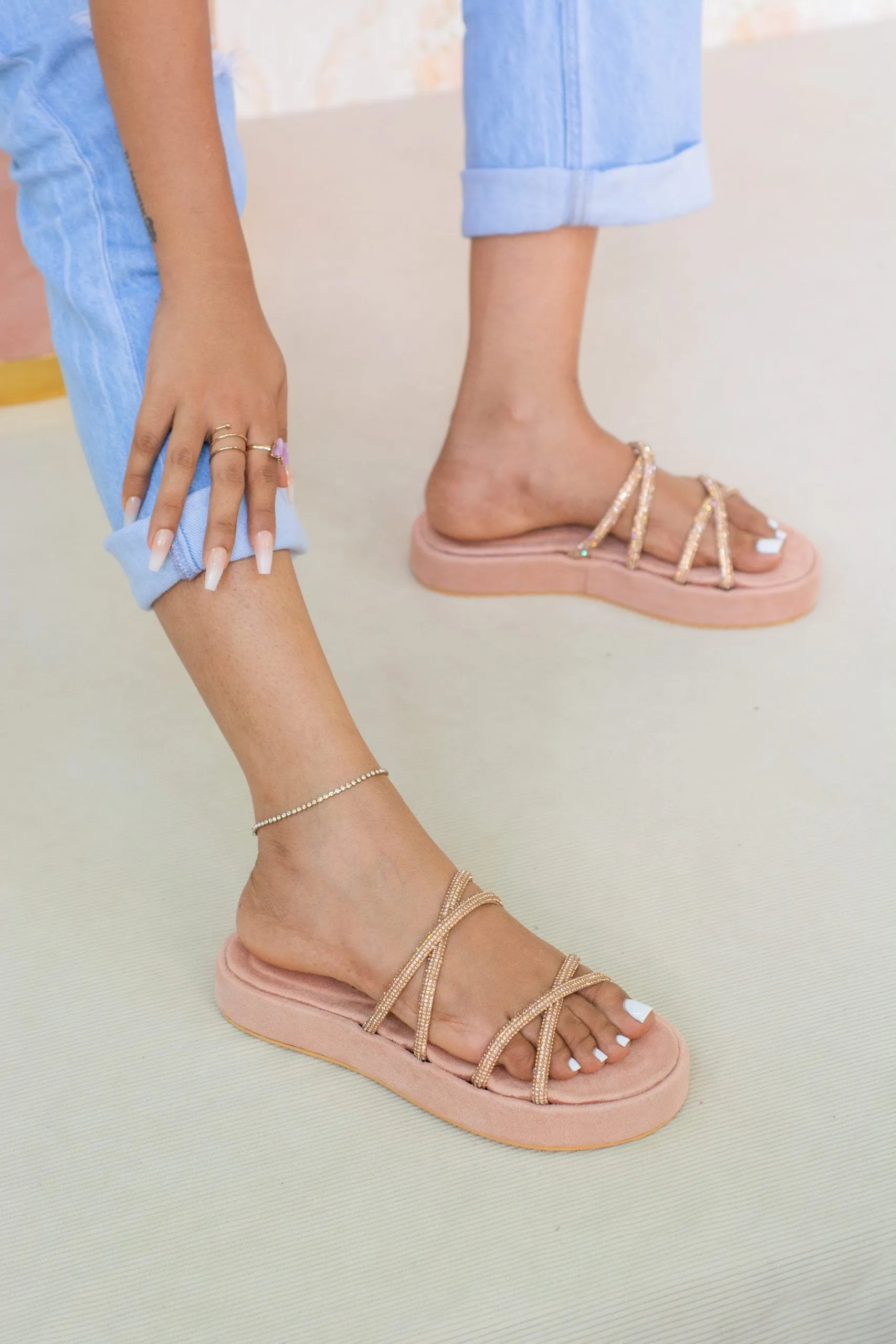 Bliss Diamond Flatforms