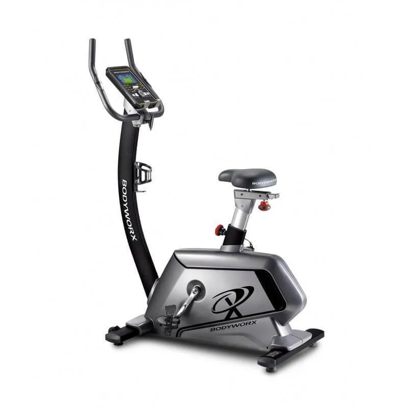 BODYWORX ABX600 CARDIO UPRIGHT EXERCISE BIKE PROGRAMMABLE 32 LEVELS 9KG FLYWHEEL