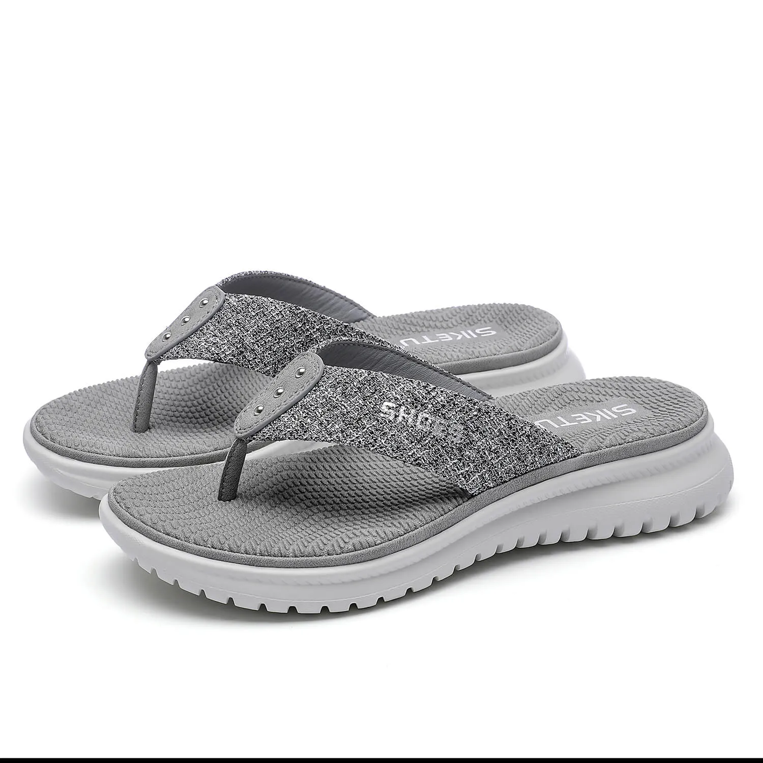 Brinkley Reef T-Strap Flip Flops - Siketu