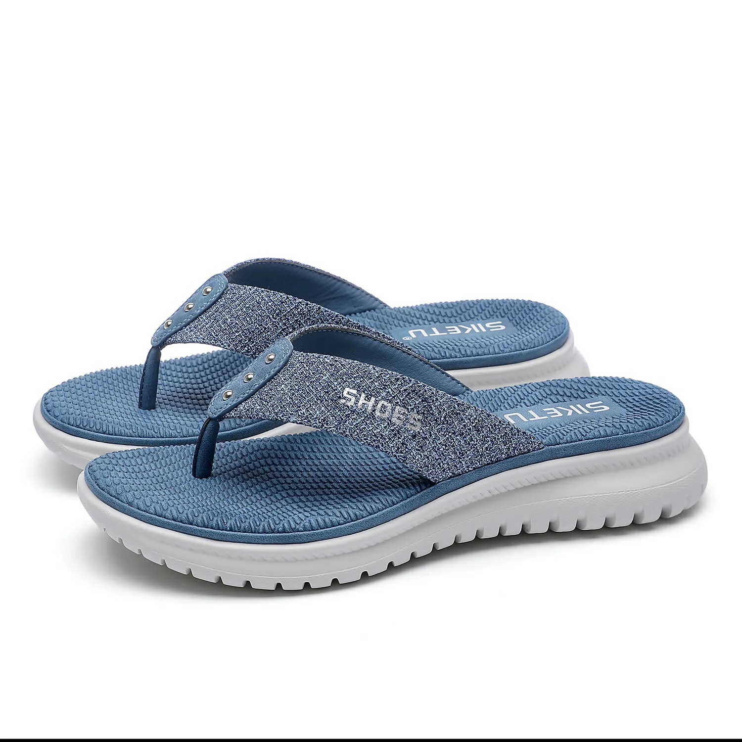 Brinkley Reef T-Strap Flip Flops - Siketu