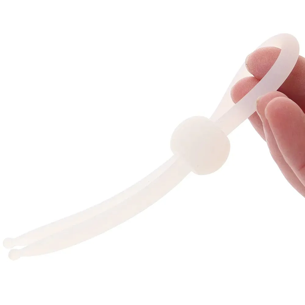CalExotics Alpha Liquid Silicone Lasso Ring in Clear