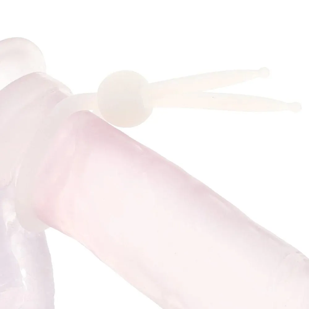 CalExotics Alpha Liquid Silicone Lasso Ring in Clear