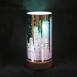 Christmas City Light Lamp Colour Changing LED Round Metal Shade