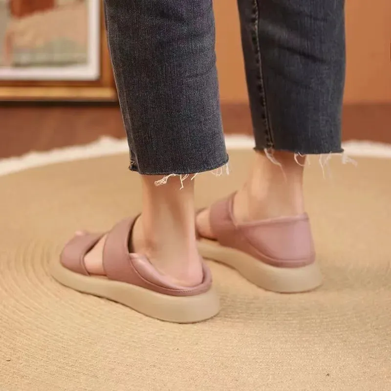 Clara – Timeless Comfort in Genuine Leather Sandals for Women