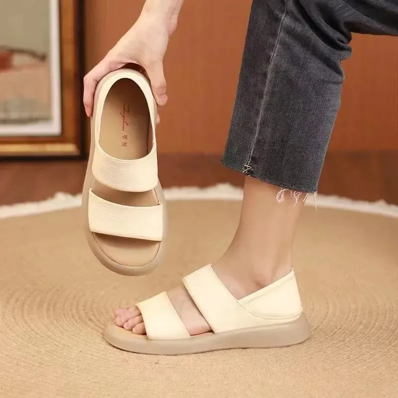 Clara – Timeless Comfort in Genuine Leather Sandals for Women