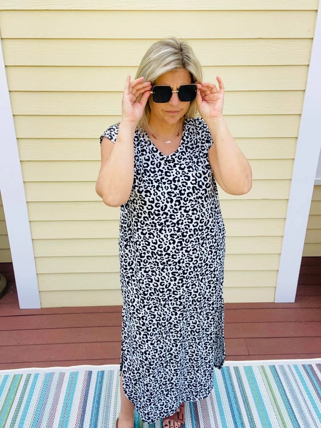Culture Code Wild Side V-Neck Dress