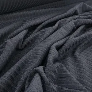 Dty Brushed 4X2 Rib Fabric 150 cm Navy