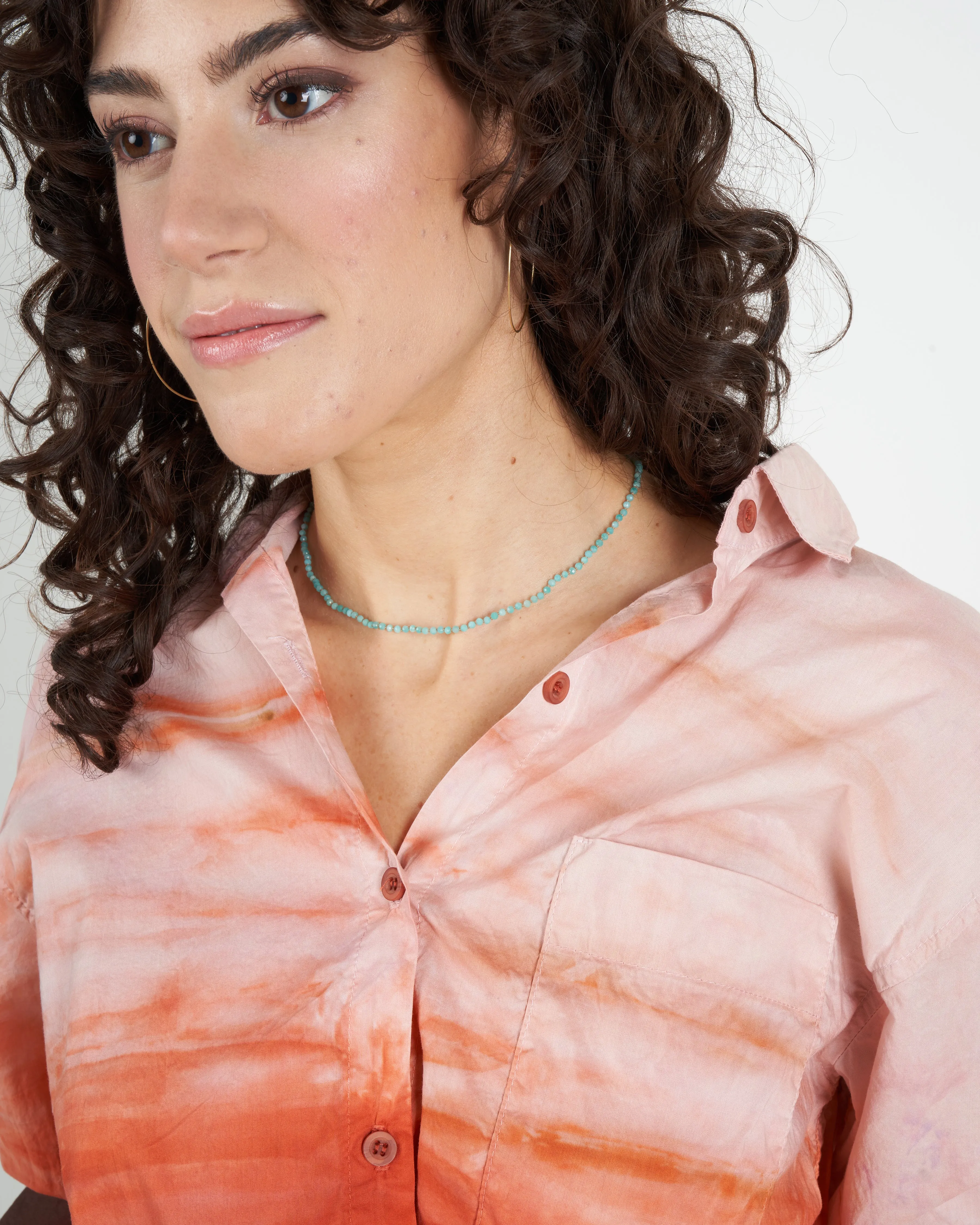 duke top - tie dye - rust