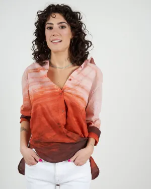 duke top - tie dye - rust