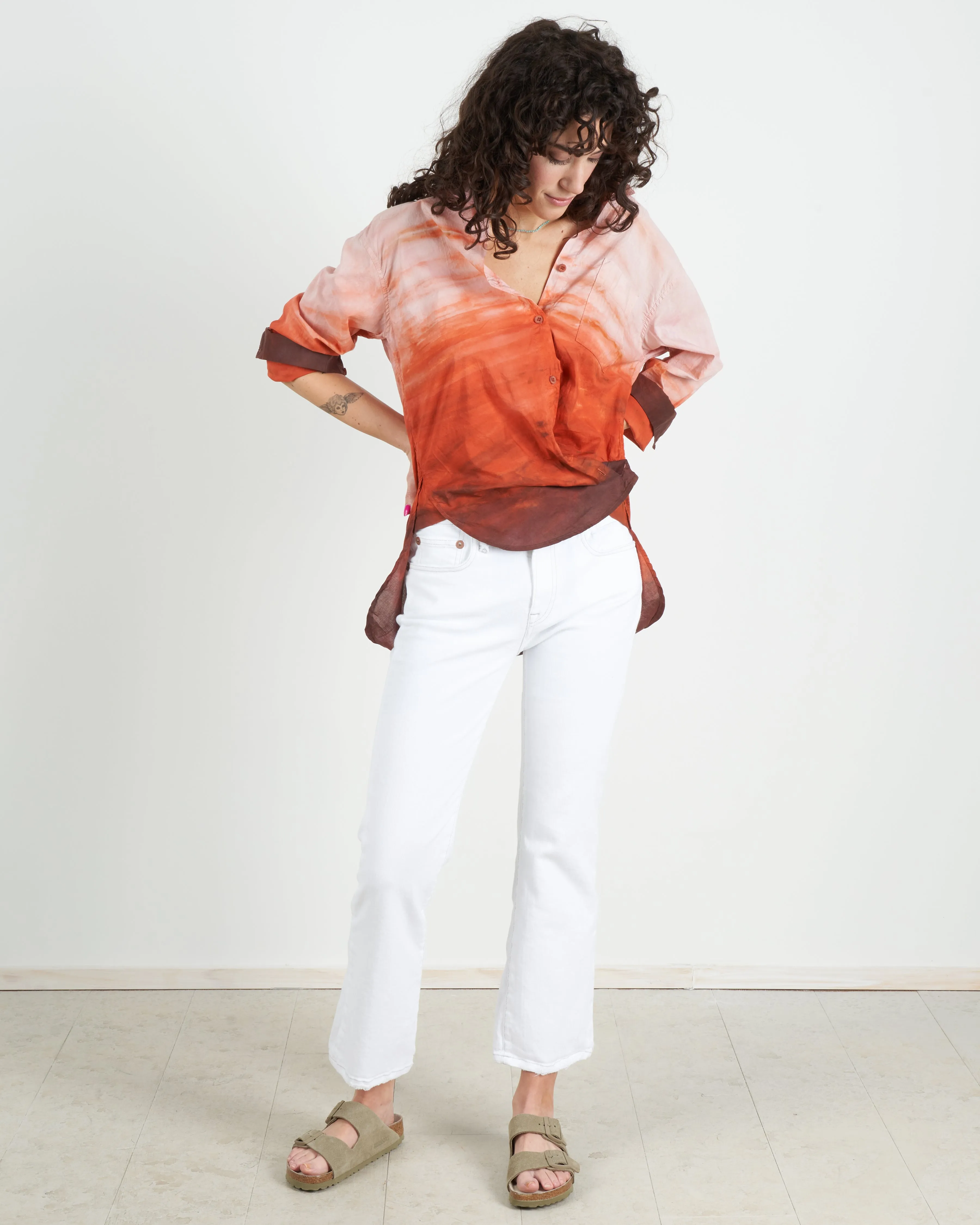 duke top - tie dye - rust