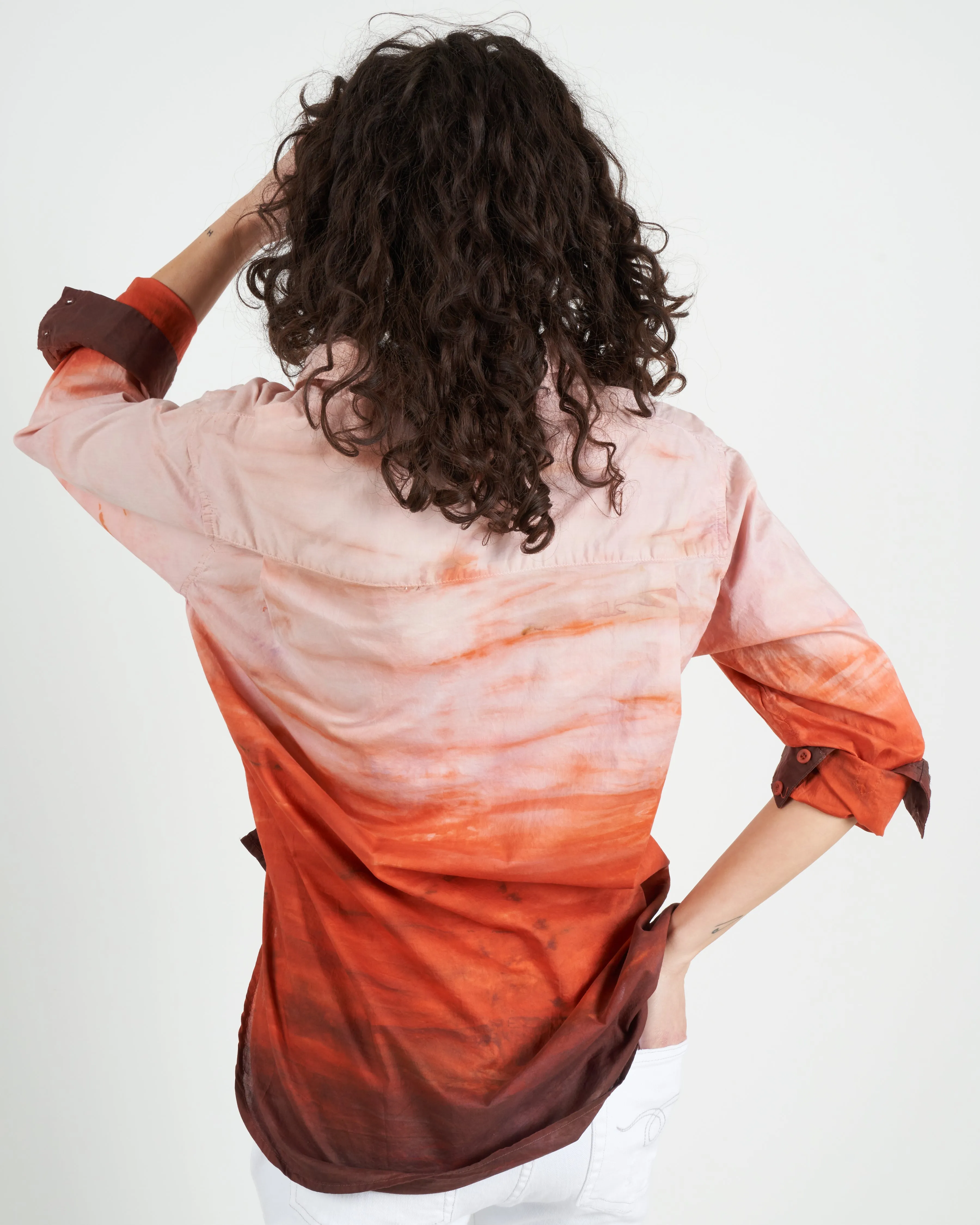 duke top - tie dye - rust