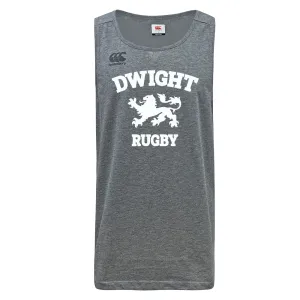 Dwight Rugby White Logo Tempo Vapodri Singlet by Canterbury