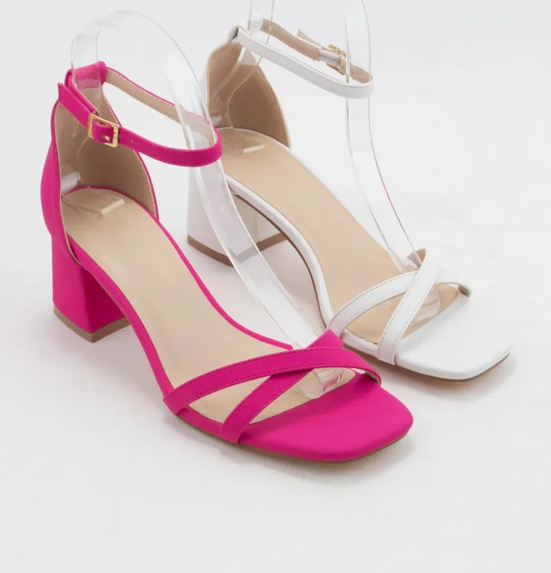 Edna Black Ankle Strap Sandal