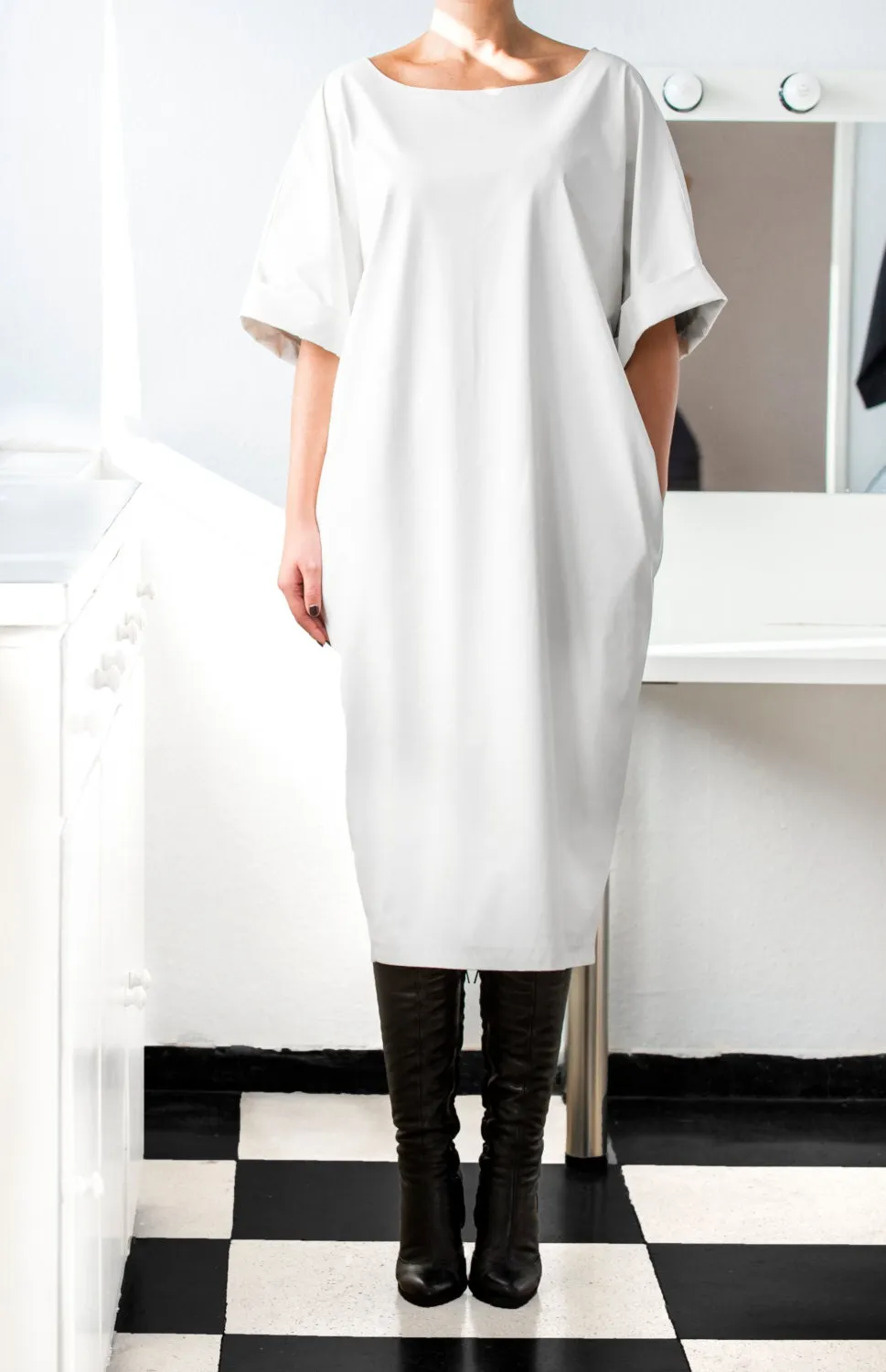 Elegant Dress, Plus Size Dress, Cocktail Dress, Leather Wedding Dress, New Year Cocktail Dress, Minimalist Wedding Dress, Formal Dress