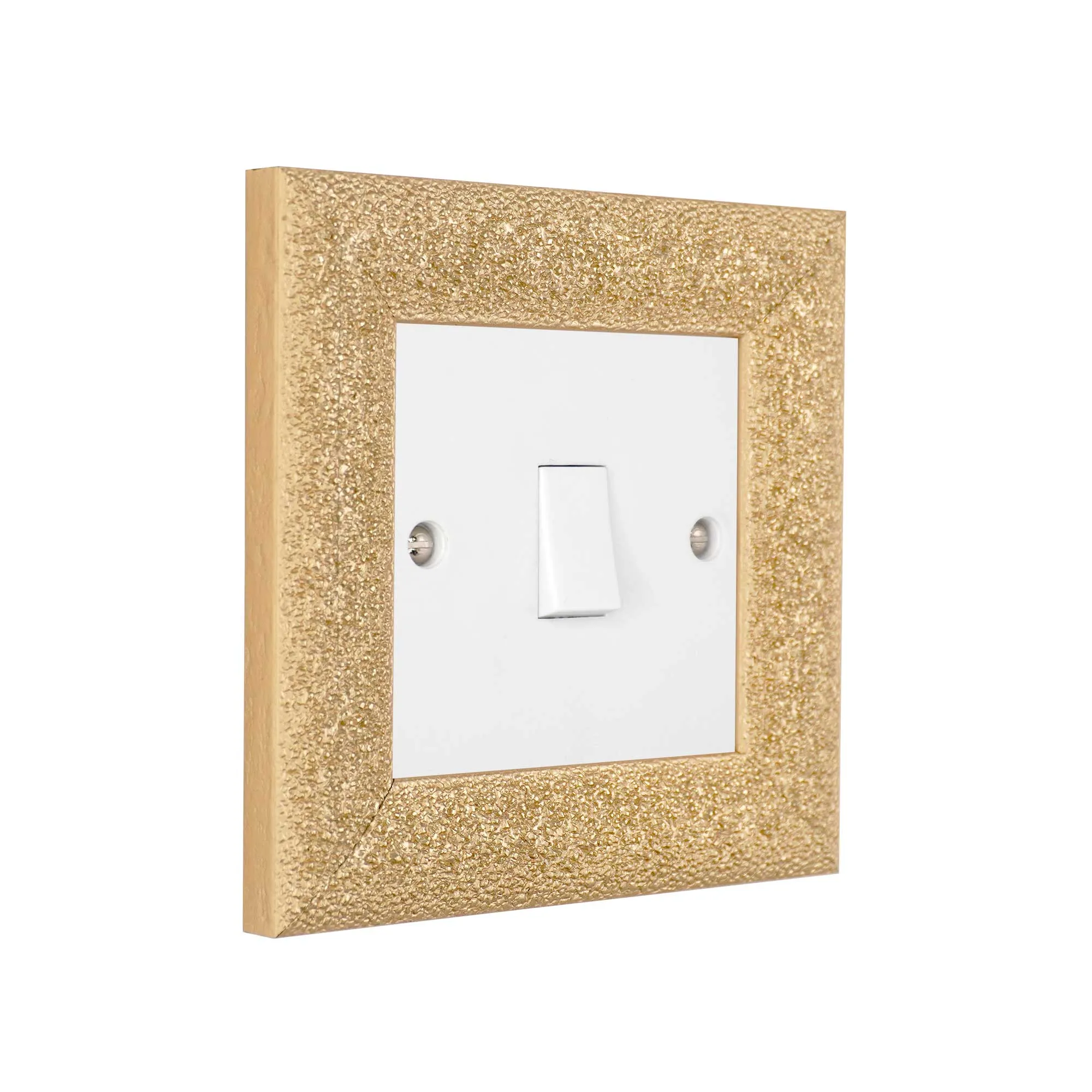 ElekTek Decorative Switch Surround Frame Cover Finger Plate Milano Sparkle