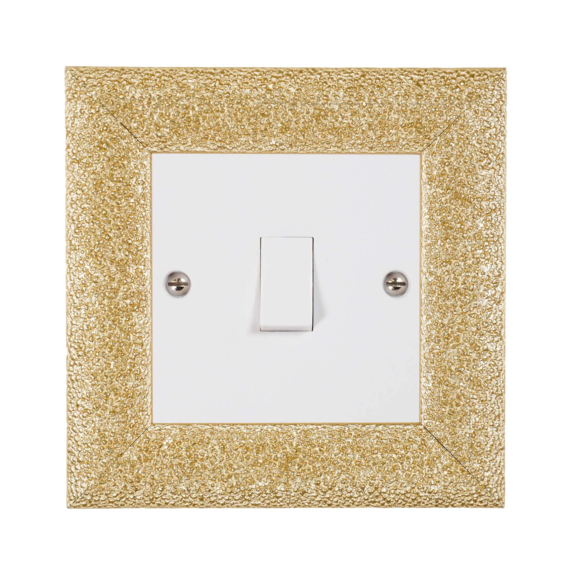 ElekTek Decorative Switch Surround Frame Cover Finger Plate Milano Sparkle