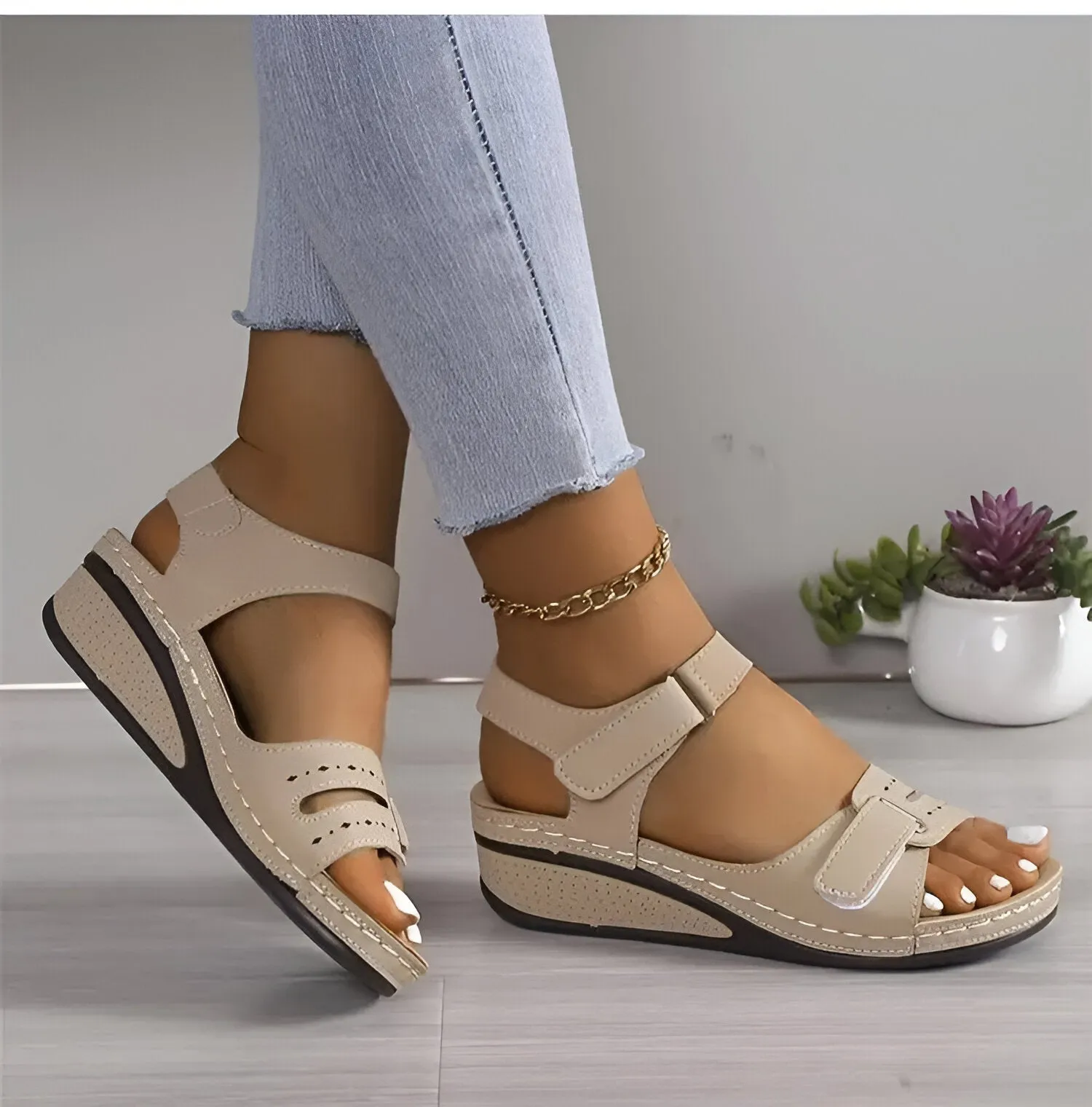 Ellen - Sandales compensées Soft Elegance